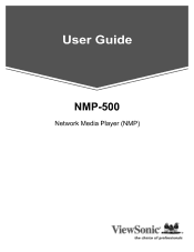 ViewSonic NMP-500 NMP500 User Guide