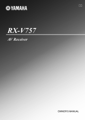 Yamaha RX-V757 Owner's Manual