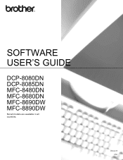 Brother International 8085DN Software Users Manual - English