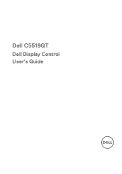 Dell C5518QT Display Control User Guide