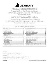 Jenn-Air JGRP548HL1 Installation Instructions