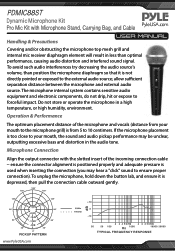 Pyle PDMIC88ST Instruction Manual