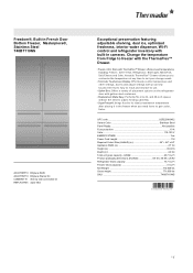 Thermador T48BT110NS Product Specification Sheet