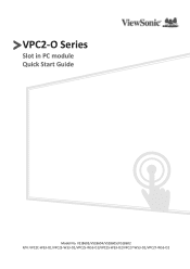 ViewSonic VPC25-W53-O2 Quick Start Guide
