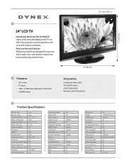 Dynex DX24L200A12 Information Brochure (English)