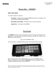Epson TrueOrder KDS Epson TrueOrder KDS Bump Bar KB9000 - Quick User Manual
