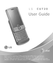LG CU720BLKATT User Guide