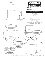 Waring FP40 Parts List and Exploded Diagram