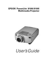 Epson 8100i User Manual