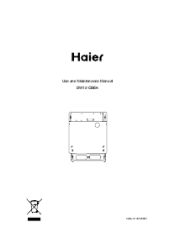 Haier DW12-CBE6 User Manual