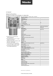 Miele KF 2982 SF Product sheet