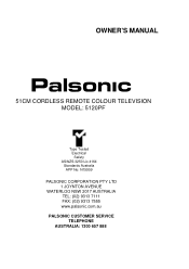 Palsonic 5120PF Owners Manual