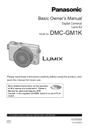 Panasonic DMC-GM1 Basic Owners Manual CA