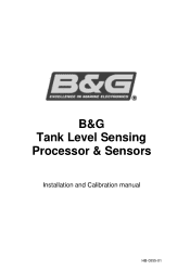 Lowrance HELM-1 Drive Unit Tank Level Sensing Processor Sensors Manual