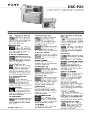 Sony DSC-F88 Marketing Specifications