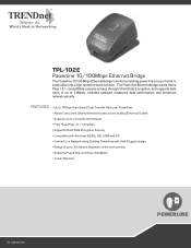 TRENDnet TPL-102E Datasheet