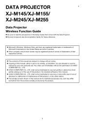 Casio XJ-M150 Function Guide