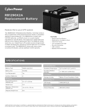 CyberPower RB1290X2A Datasheet