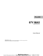 Fluke 87VMAX-PVLEAD1 Product Manual