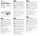 Sony MDR Q68LW Operating Instructions