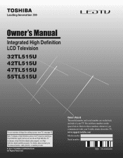 Toshiba 55TL515U Owners Manual