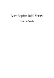 Acer Aspire 1660 Aspire 1660 User Guide