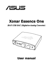 Asus XONAR ESSENCE ONE User Manual