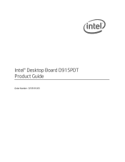 Intel D915PDT English Product Guide