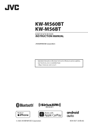 JVC KW-M560BT Instruction Manual America