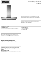 Zanussi ZFT519X Specification Sheet