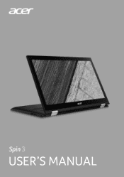 Acer Spin SP315-51 User Manual W10