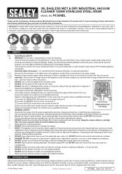 Sealey PC300BL Instruction Manual