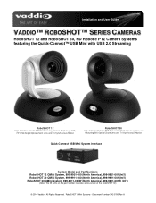 Vaddio RoboSHOT 30 RoboSHOT 12 and 30 QMini System Manual