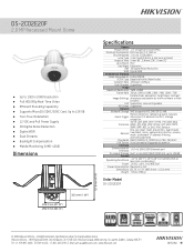 Hikvision DS-2CD2E20F Data Sheet