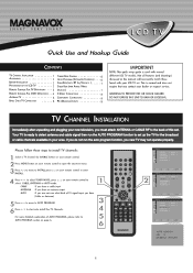 Magnavox 20MF251W Quick Start Guide