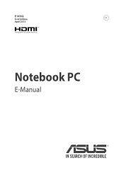 Asus X555YA Users Manual for English Edition