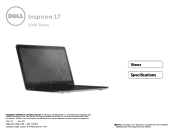 Dell Inspiron 17 5749 Specifications