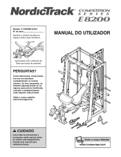 NordicTrack E8200 Competition Bench Portuguese Manual
