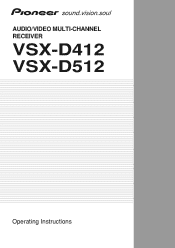 Pioneer VSX-14 Owner's Manual