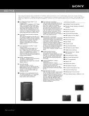 Sony DSC-T77/B Marketing Specifications (Black Model)