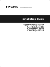 TP-Link TL-SG1008PE Installation Guide