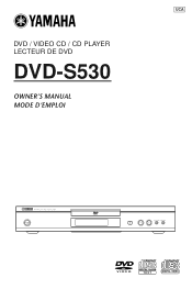 Yamaha DVD-S530 Owner's Manual