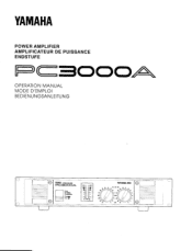 Yamaha PC3000A Owner's Manual (image)
