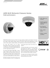 Axis Communications Q3505-V Q3505-V/Q3505-VE Network Cameras