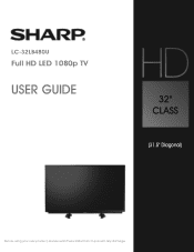 Sharp LC-32LB480U User Guide LC 32LB480U