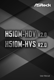 ASRock H510M-HVS R2.0 User Manual