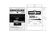 Avanti ARFSE55R3S Energy Guide Label