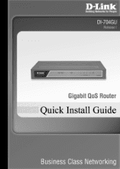 D-Link DI-704GU Quick Installation Guide