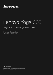 Lenovo Yoga 300-11IBY Laptop (English) User Guide - Yoga 300-11IBY