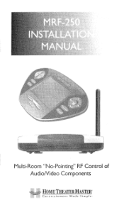 URC MRF-250 Owners Manual